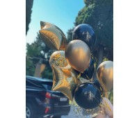 Набор шаров «Черное-золото» 