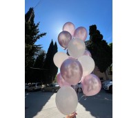 Набор бело-розовых шаров