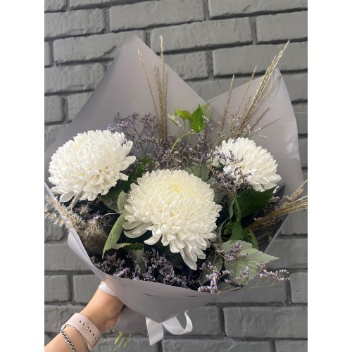 Букет «Белая хризантема»